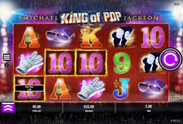 Michael Jackson King Of Pop Slot Machine